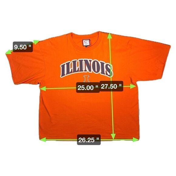 Vintage Y2K University Of Illinois Illini Tee - Picture 6 of 6